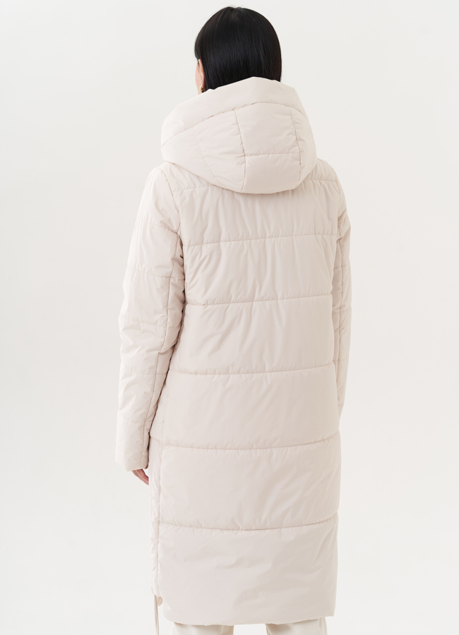 Светлая куртка с манишкой модель № 26742 универмаг малина