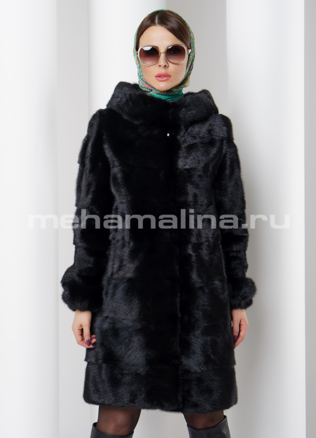 Шуба норка модель № S-526 универмаг малина
