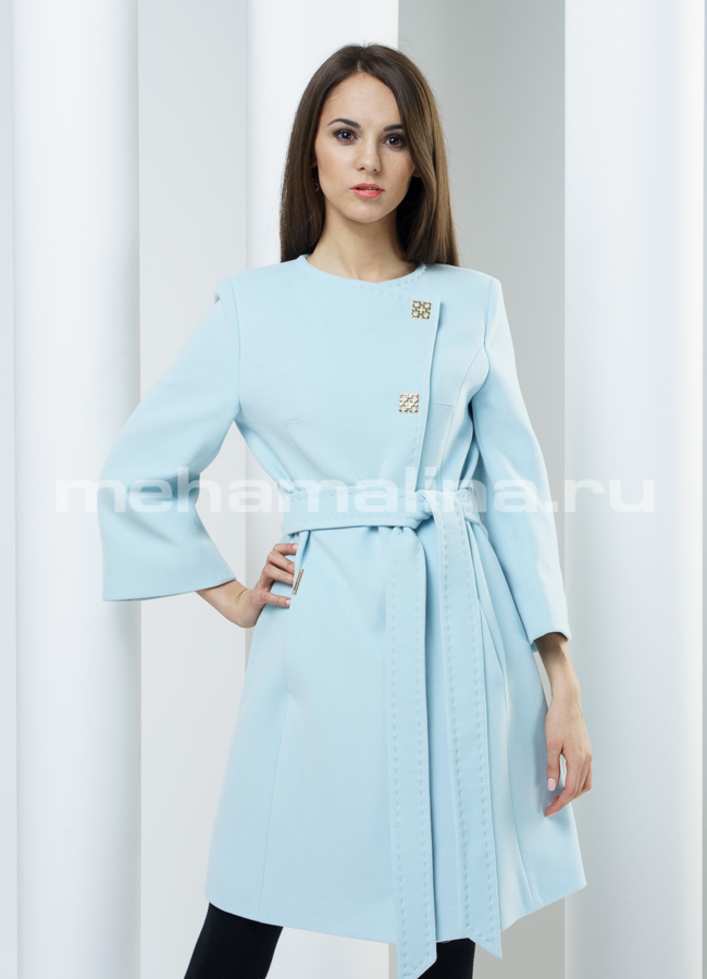 фото Пальто женское, цвет бирюза модель № BP-15