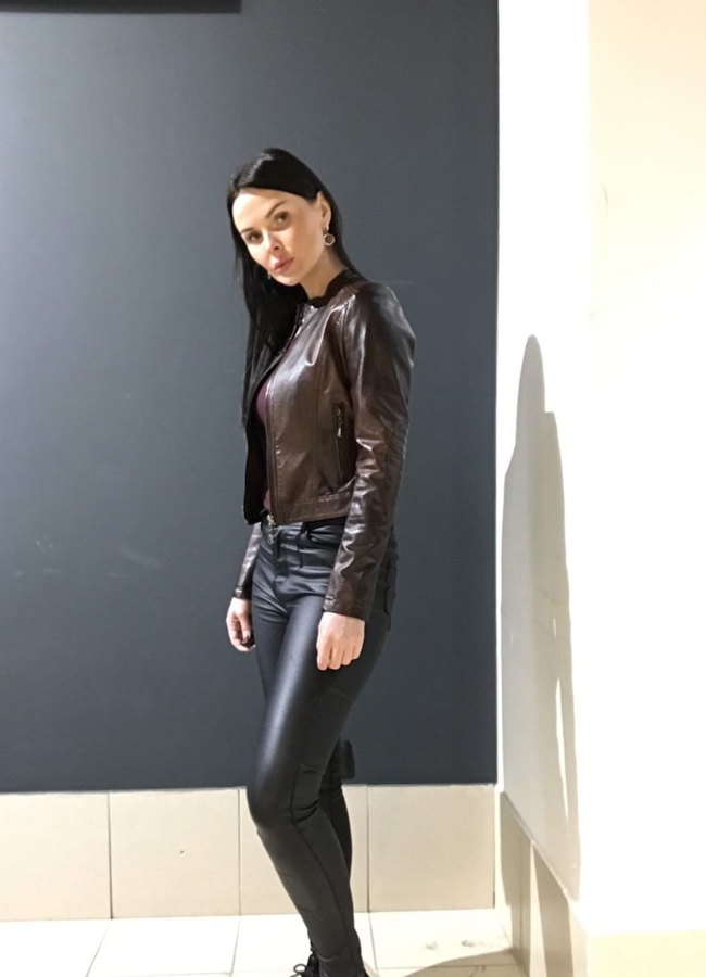 Куртка из эко кожи  модель № 8090 в кредит