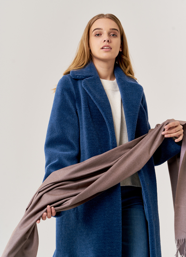 Палантин двусторонний модель № 41 универмаг малина