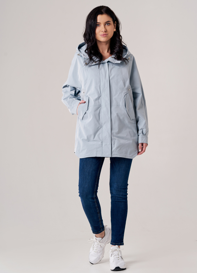 фото Ветровка женская голубого цвета модель № T4F W9638