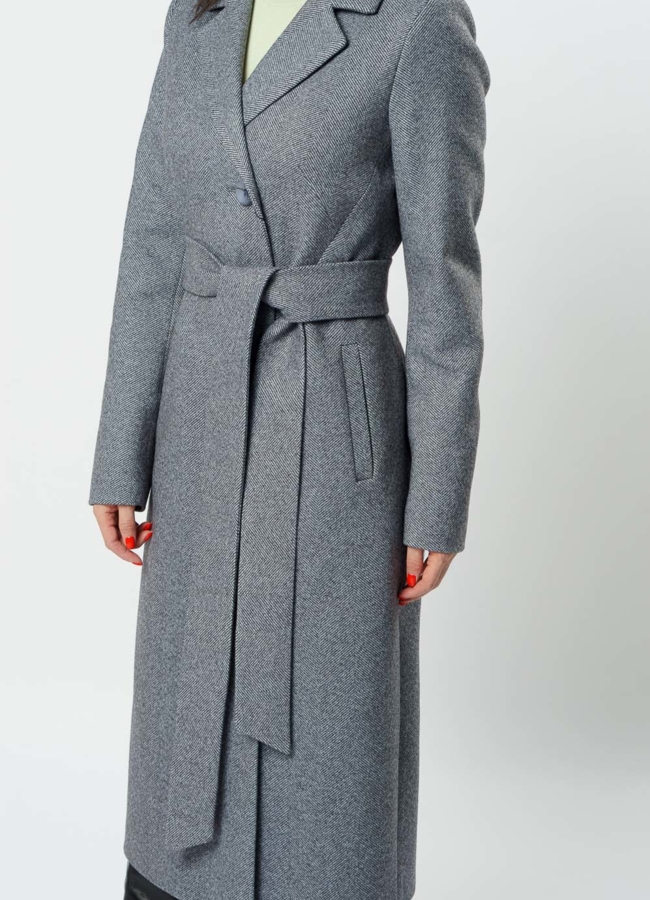 Женское приталенное пальто модель № 19102 универмаг малина Женское приталенное пальто модель № 19102 универмаг малина