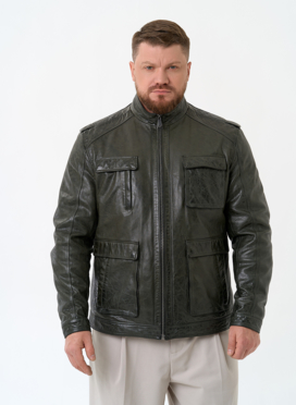 Мужская куртка из натуральной кожи