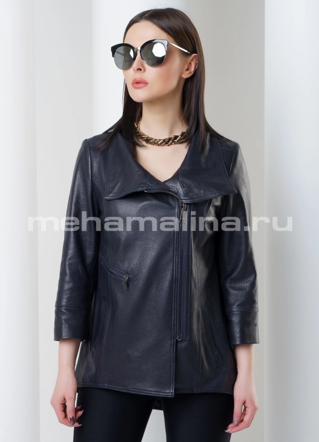 Куртка из кожи модель № K-369 универмаг малина
