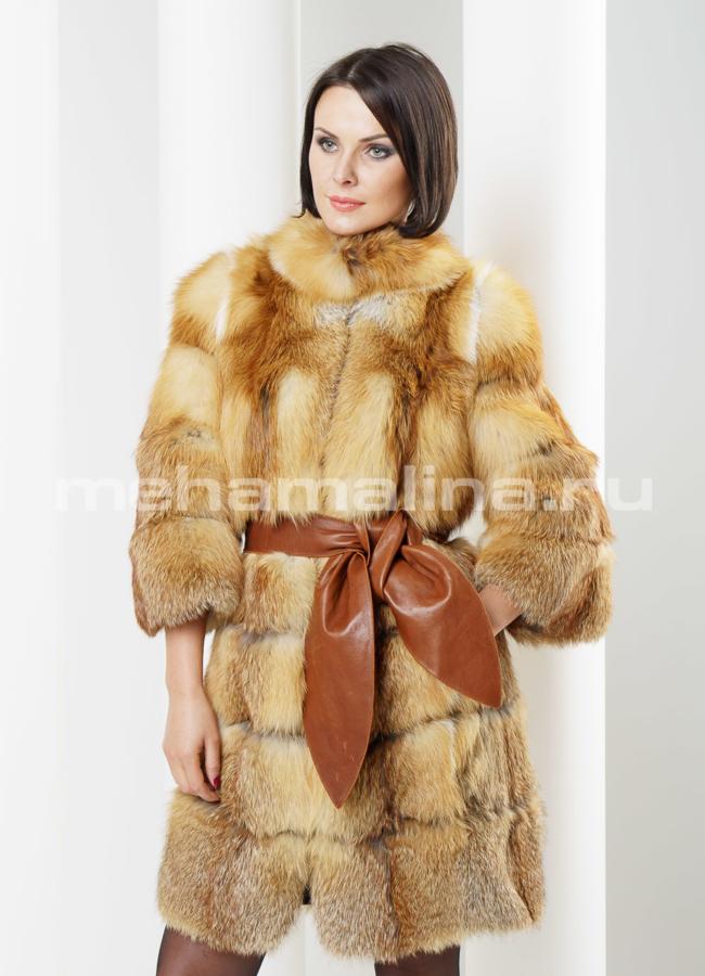 Шуба лиса-огневка модель № M-51 в кредит