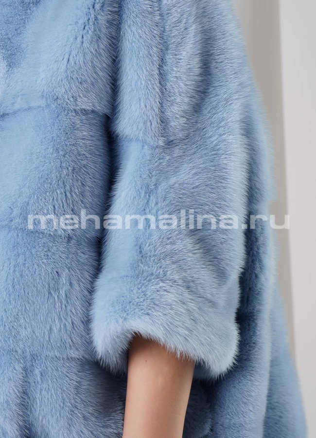 Худи из норки модель № S-657 универмаг малина