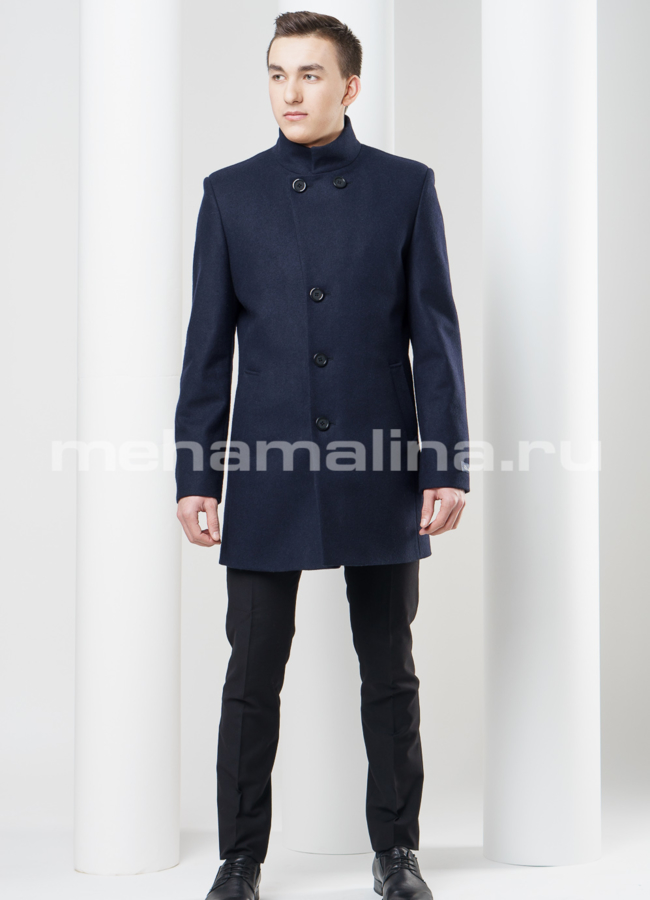 Пальто, цвет синий модель № PM-3 в рассрочку