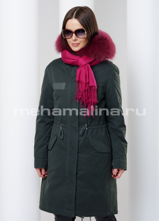 Женская парка модель № П-104 универмаг малина