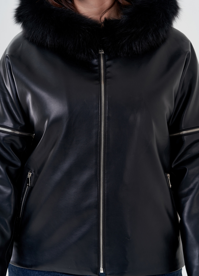 Женская куртка трансформер с капюшоном  модель № 80394 универмаг малина