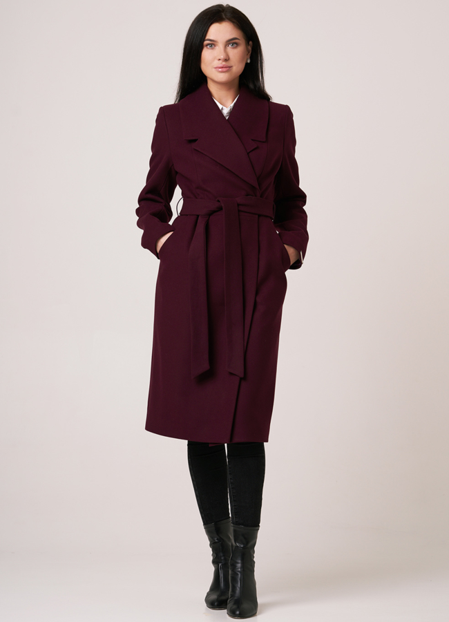 Женское приталенное пальто модель № 10982 в кредит