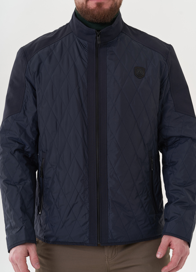 Мужская куртка синего цвета модель № 26815 в рассрочку