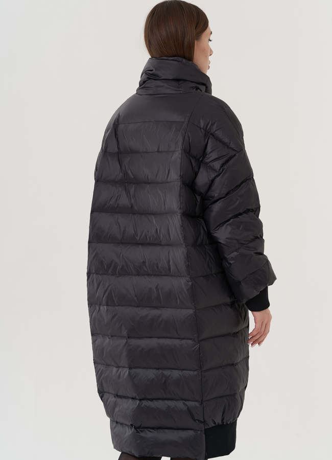 Женский пуховик оверсайз  модель № 25951 универмаг малина