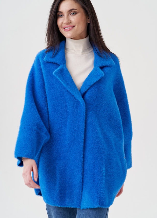 Короткий кардиган синего цвета модель № 80240 универмаг малина