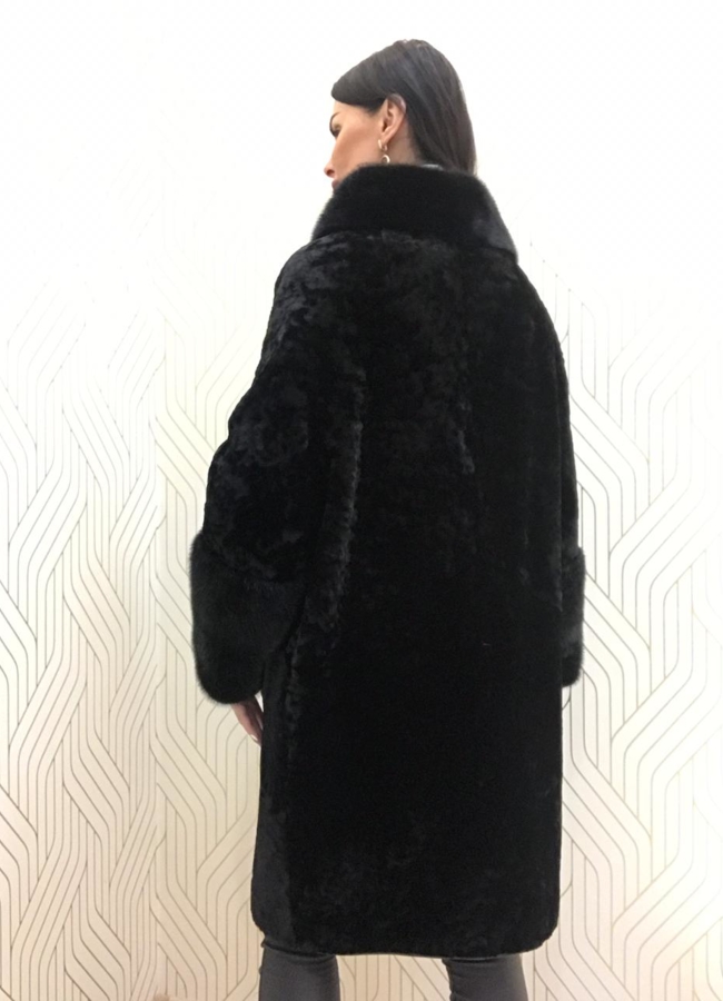 фото Шуба из мутона модель № 15