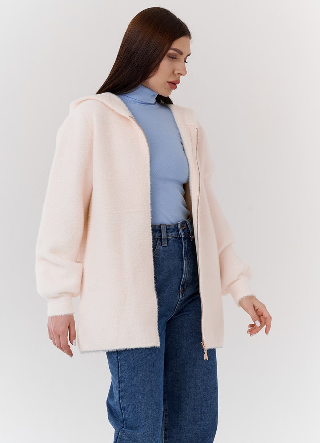 Женский кардиган с капюшоном  модель № 22512 в рассрочку