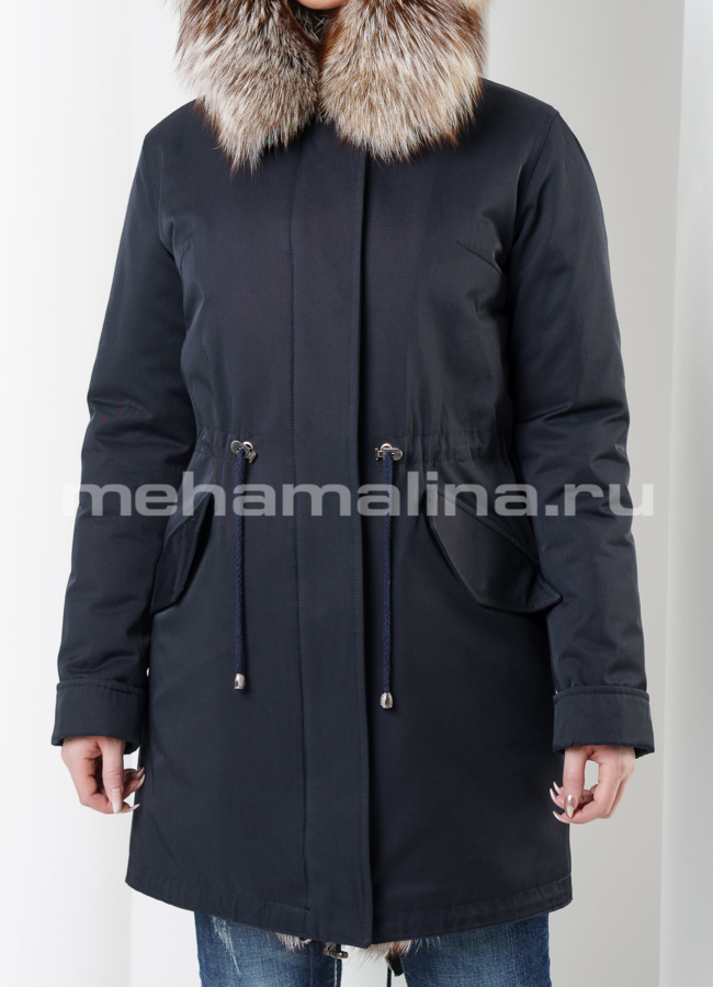 Меховая парка модель № П-165 универмаг малина