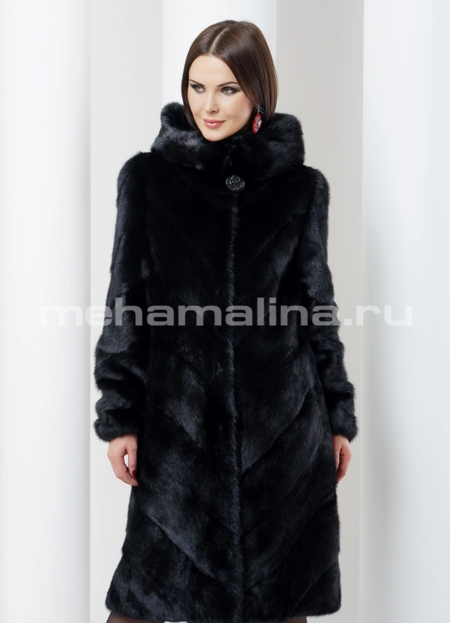 Шуба из норки модель № S-483 универмаг малина