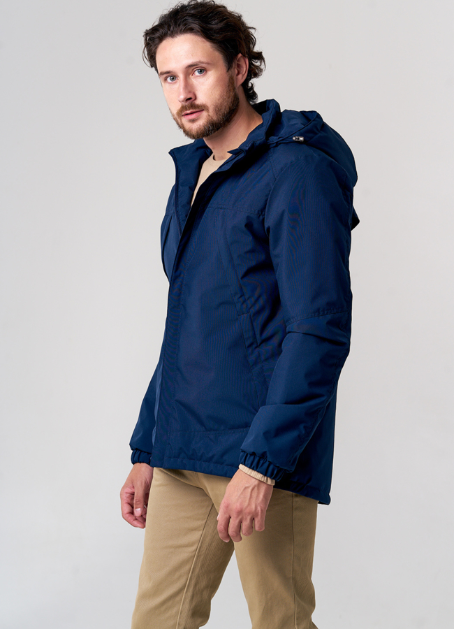 Куртка утепленная с капюшоном модель № MC-159-02 меха малина