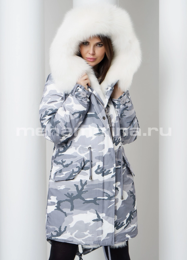 Меховая парка модель № П-209 универмаг малина