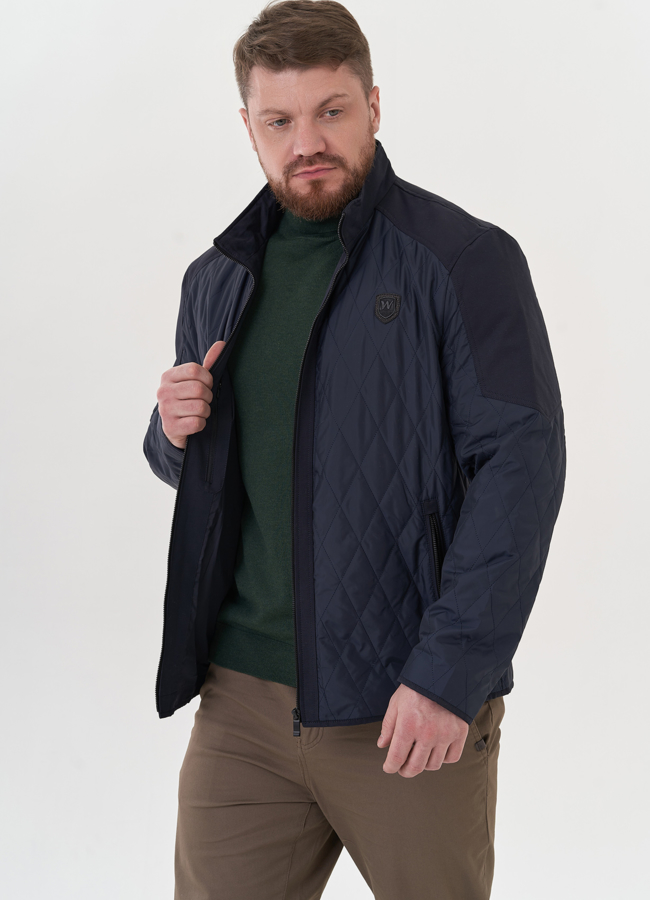 Мужская куртка синего цвета модель № 26815 в кредит