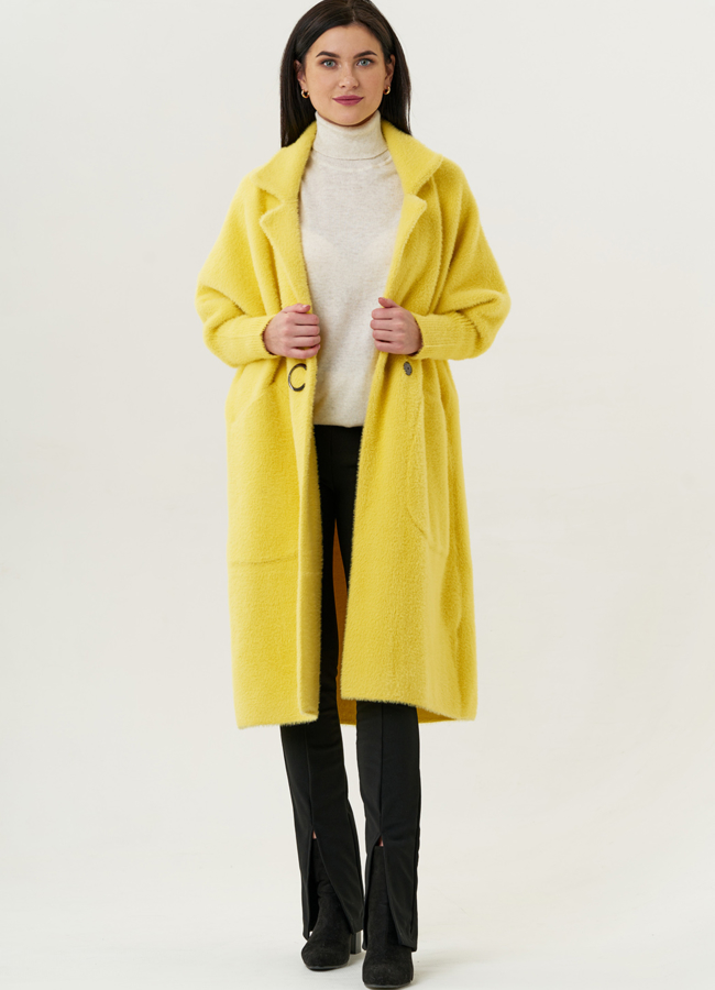 Женский кардиган оверсайз с английским воротником модель № 1863 в рассрочку