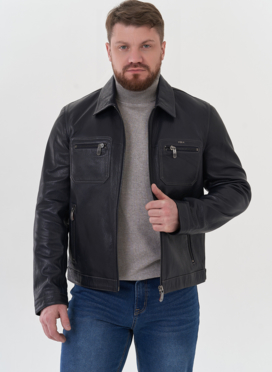 Мужская кожаная куртка 