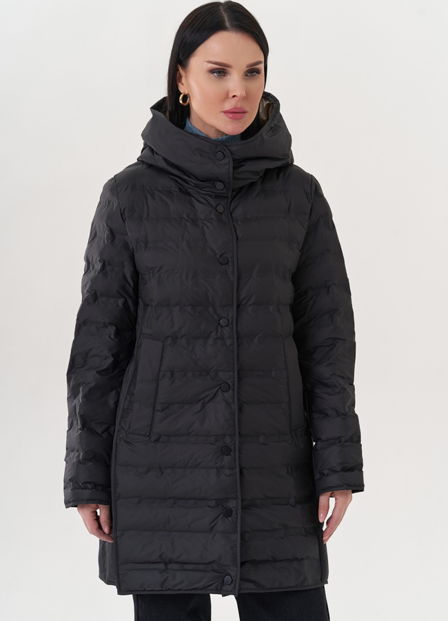 фото Полупальто с капюшоном модель № 26872