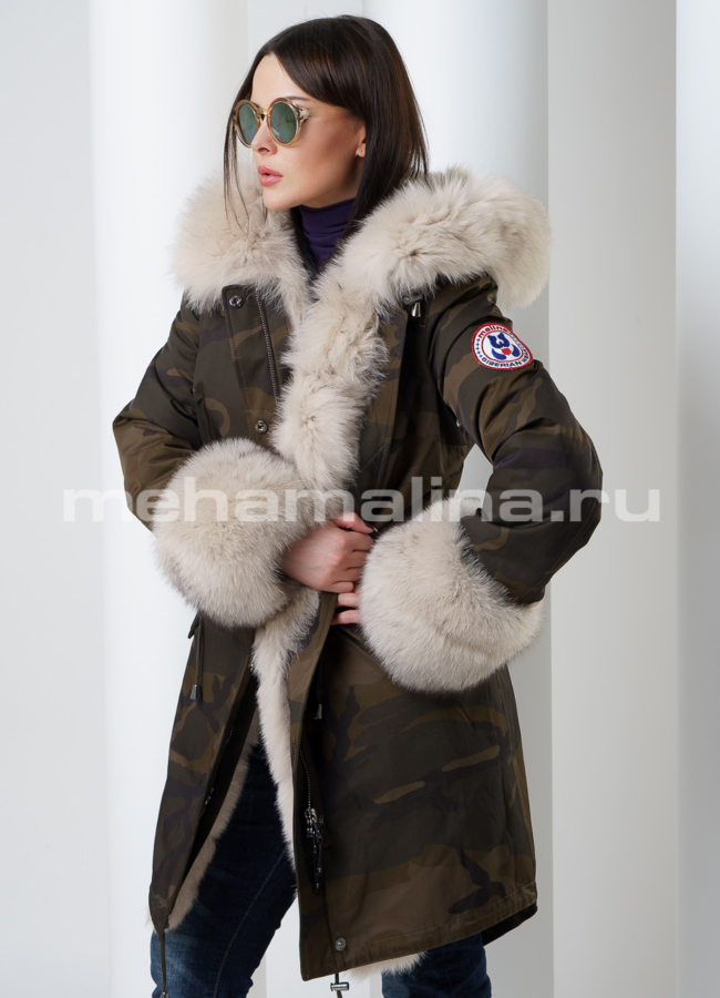 Меховая парка Malina siberian wear модель № П-142 универмаг малина