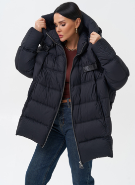 Женский пуховик с капюшоном 