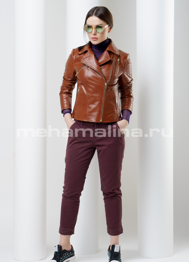 Куртка кожа модель № K-359 универмаг малина