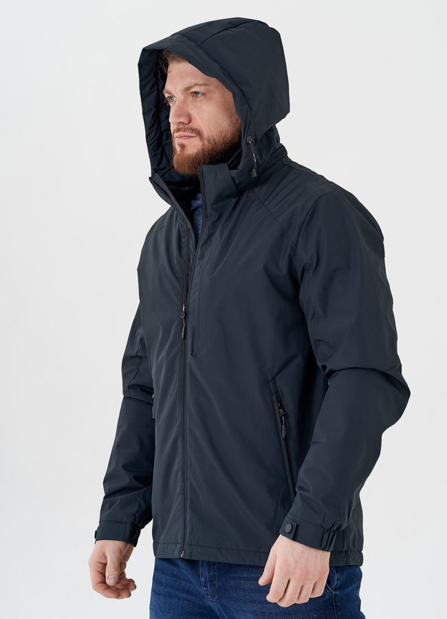 Мужская куртка с капюшоном модель № 24352 универмаг малина