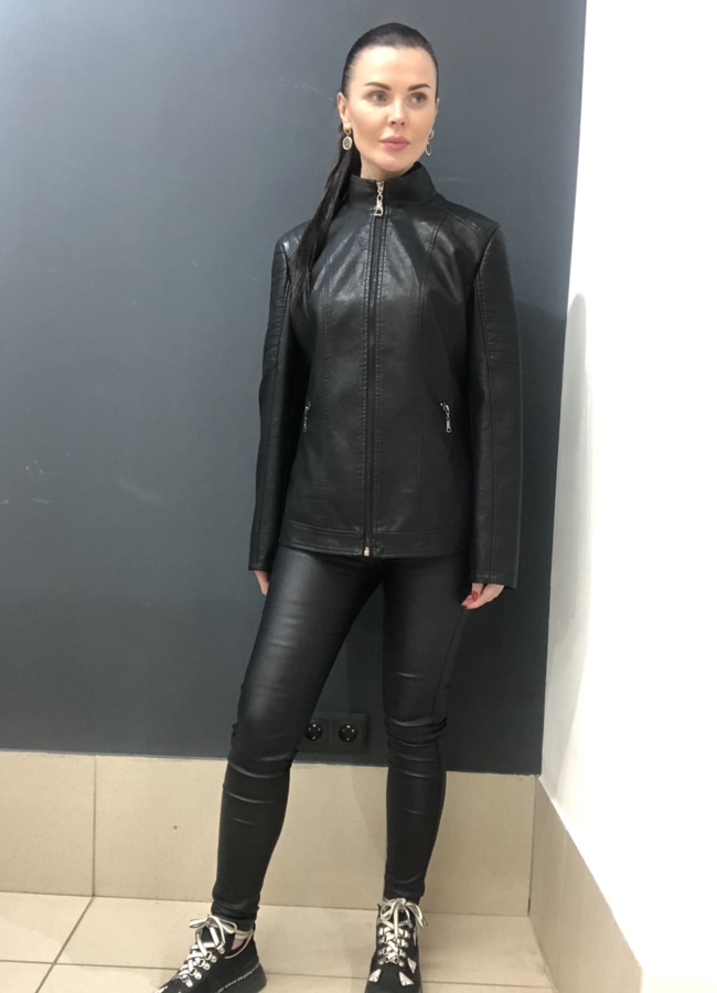 Куртка из эко кожи модель № 802 в рассрочку