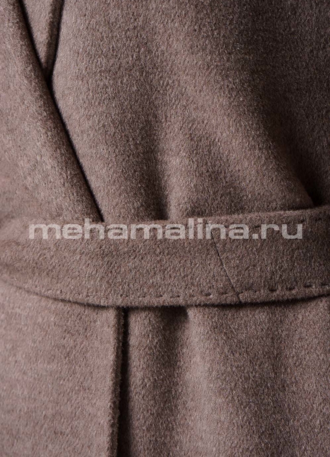 Пальто в цвете капучино, с английским воротником модель № 2567 универмаг малина