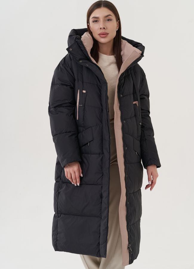 Пуховик женский с капюшоном  модель № 25030 в рассрочку