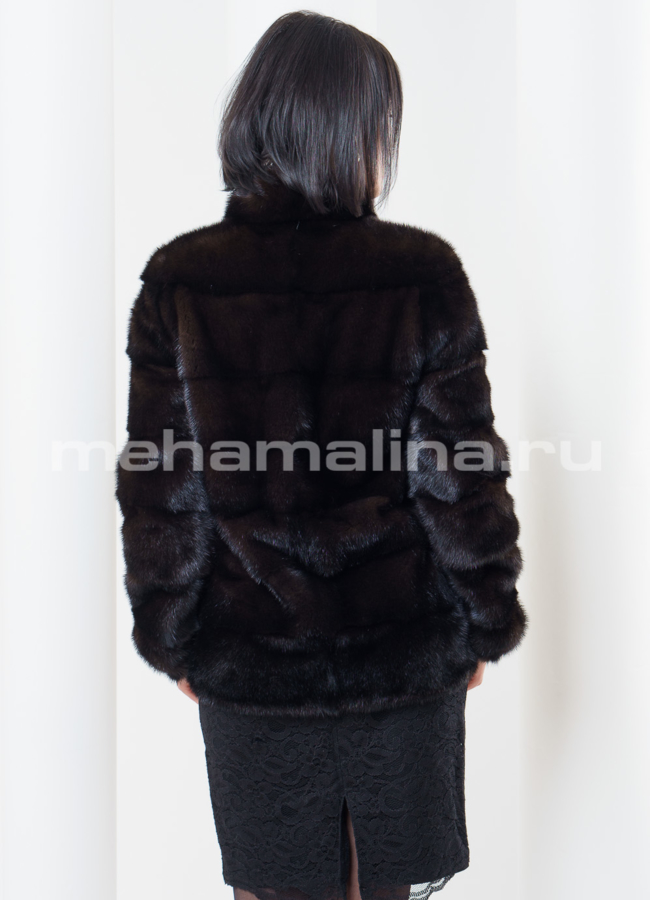 Короткая норковая шуба  модель № S-345 в кредит