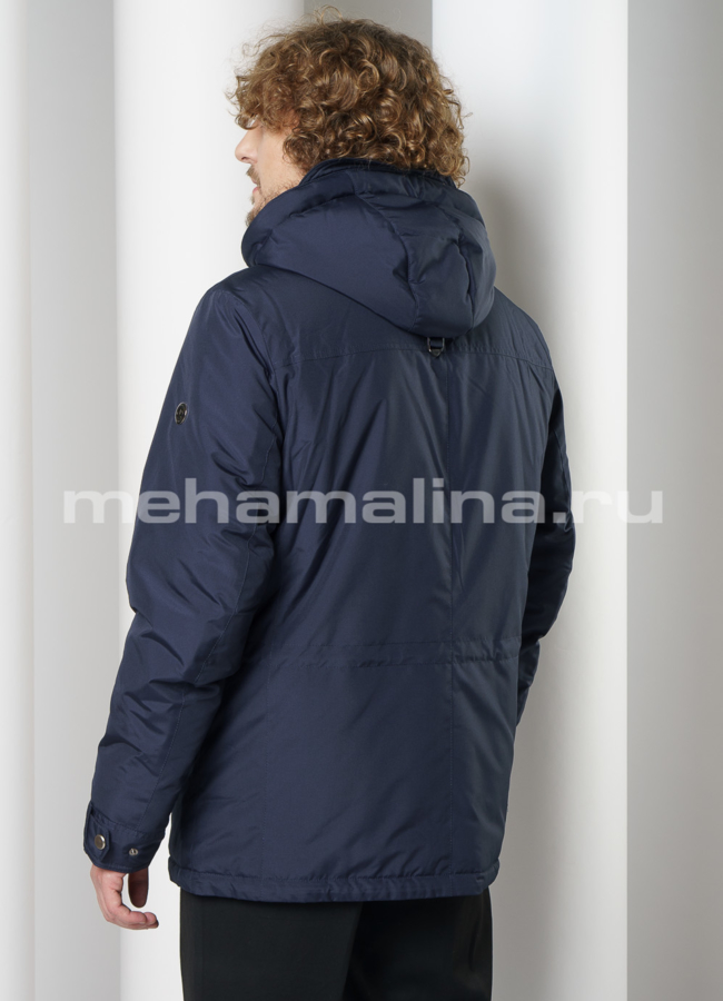 Мужская куртка прямого силуэта на молнии модель № KM-78 в кредит