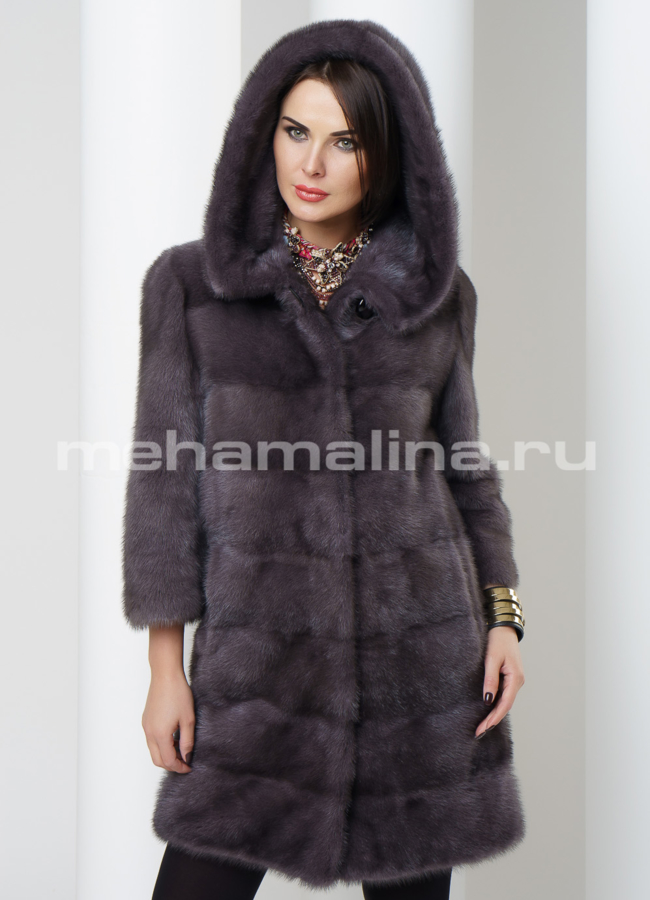 Шуба из норки модель № S-462 универмаг малина