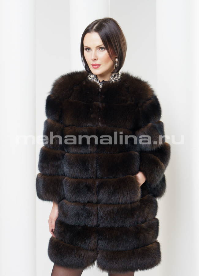 Шуба из песца модель № S-320 в кредит