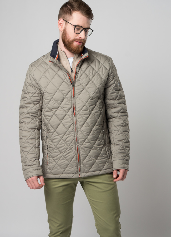 Мужская утепленная куртка на молнии модель № M9032 универмаг малина