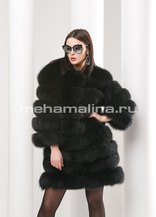 Жакет модель № M-123 меха малина