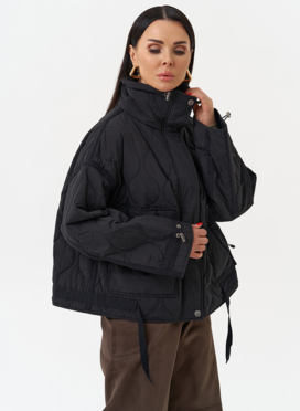 Короткая куртка с воротником стойкой