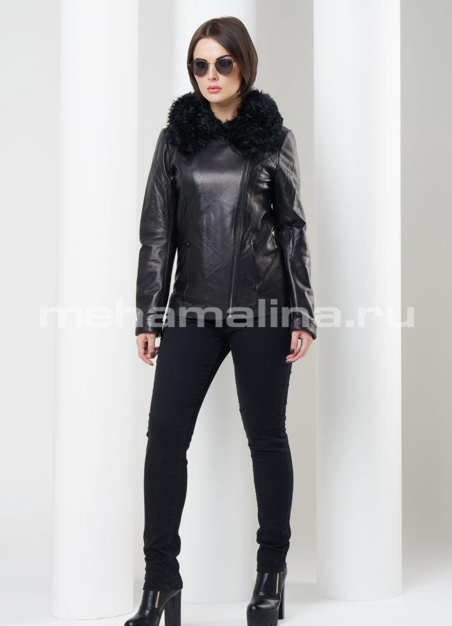 Кожаная куртка модель № K-317 в рассрочку