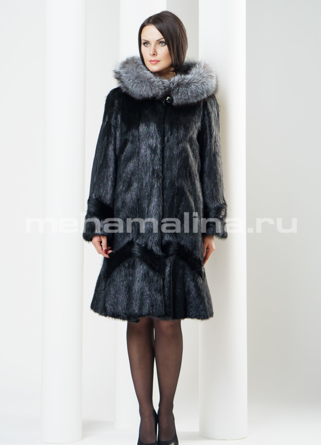 Шуба из нутрии 