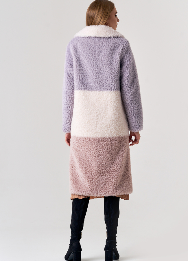 фото Удлиненное пальто из шерсти модель № 21149