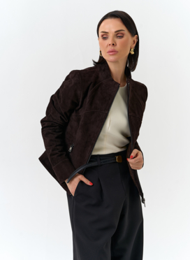 Женская куртка из натуральной замши