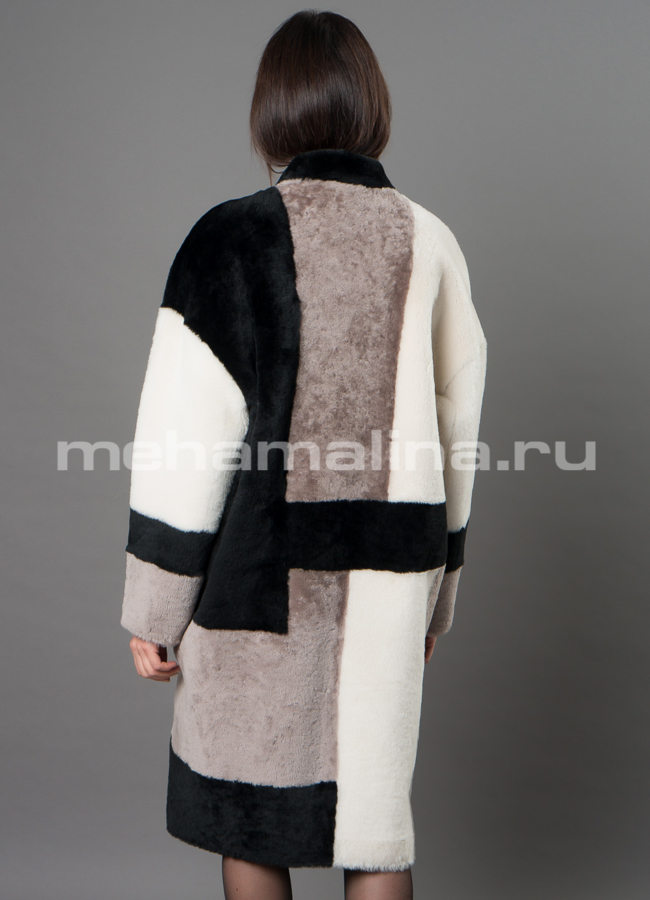 фото Шуба из овчины merino модель № D-235