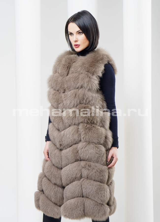 фото Жилет из песца модель № S-366