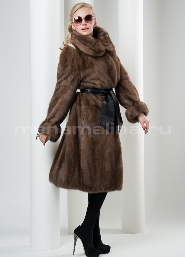 Шуба из норки цвет 