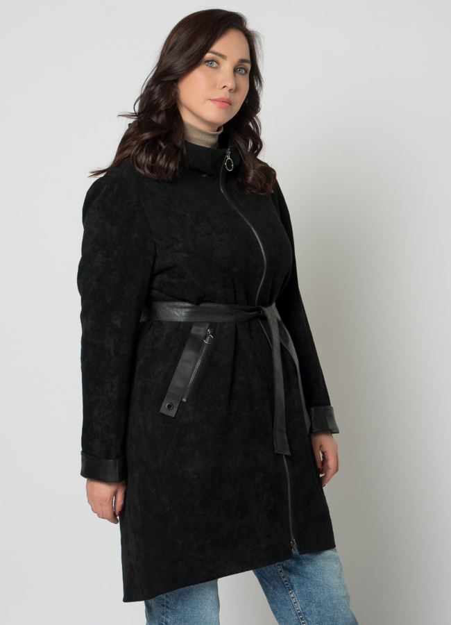 Полупальто женское из эко кожи модель № 20672 в кредит